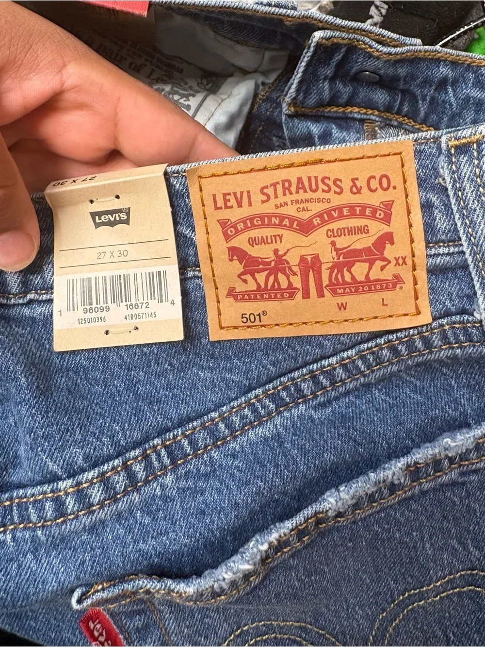 Levi's 501 Original Fit Men's Jeans - Blue straight leg